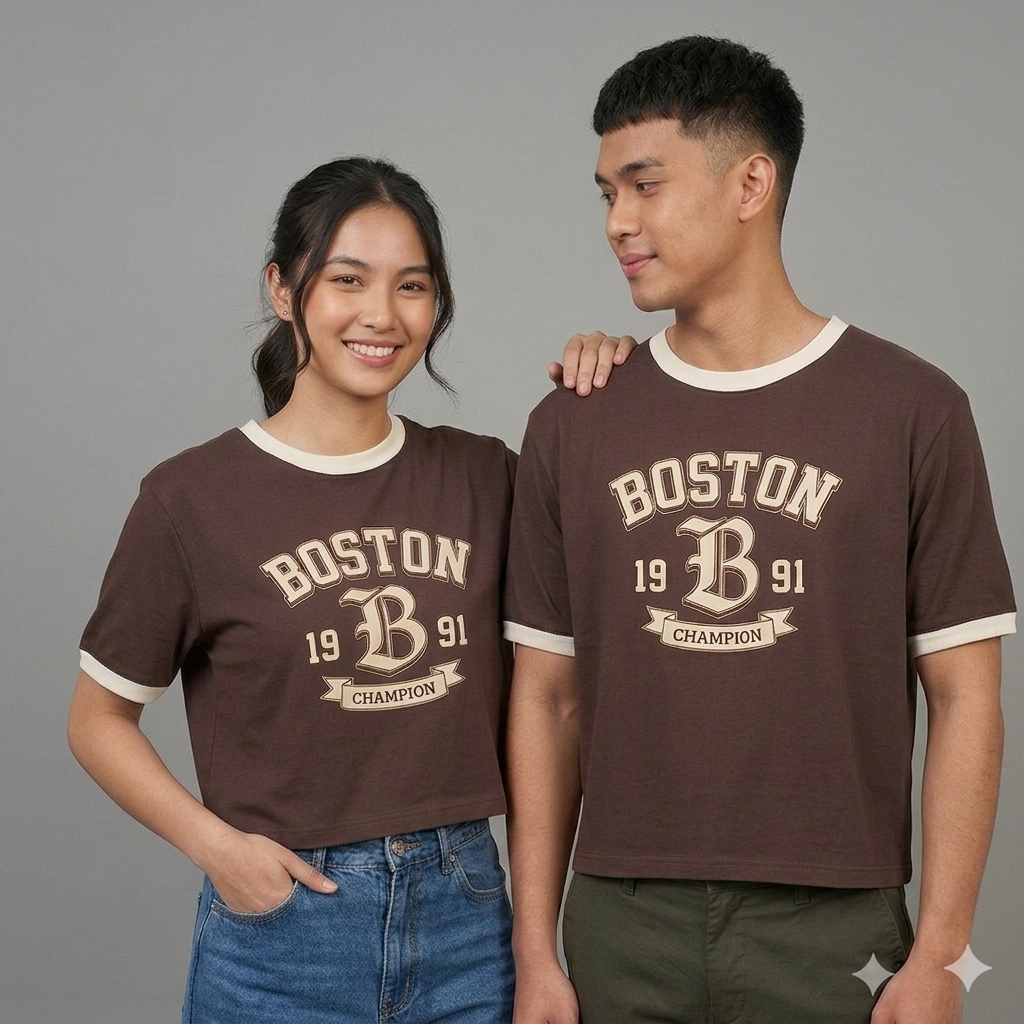 Boston Champion Classic Ringer Tee (Coffee)
